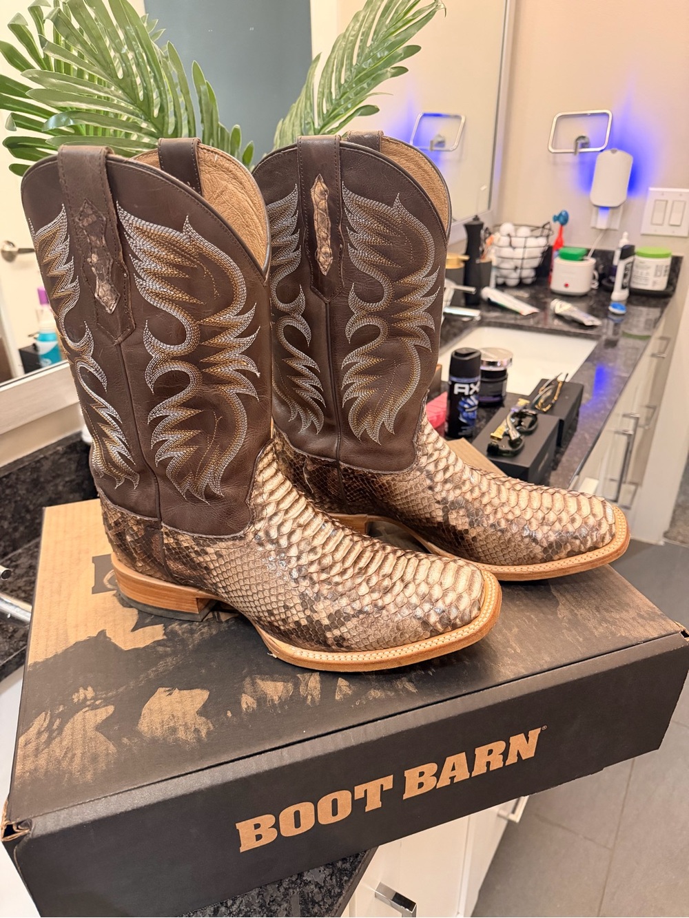 Cody James Men’s Brown Exotic Snake Skin Western Boots